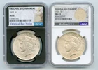 1922 & 1924 Peace Silver Dollar $1 NGC MS63 - Original Bag Fragment