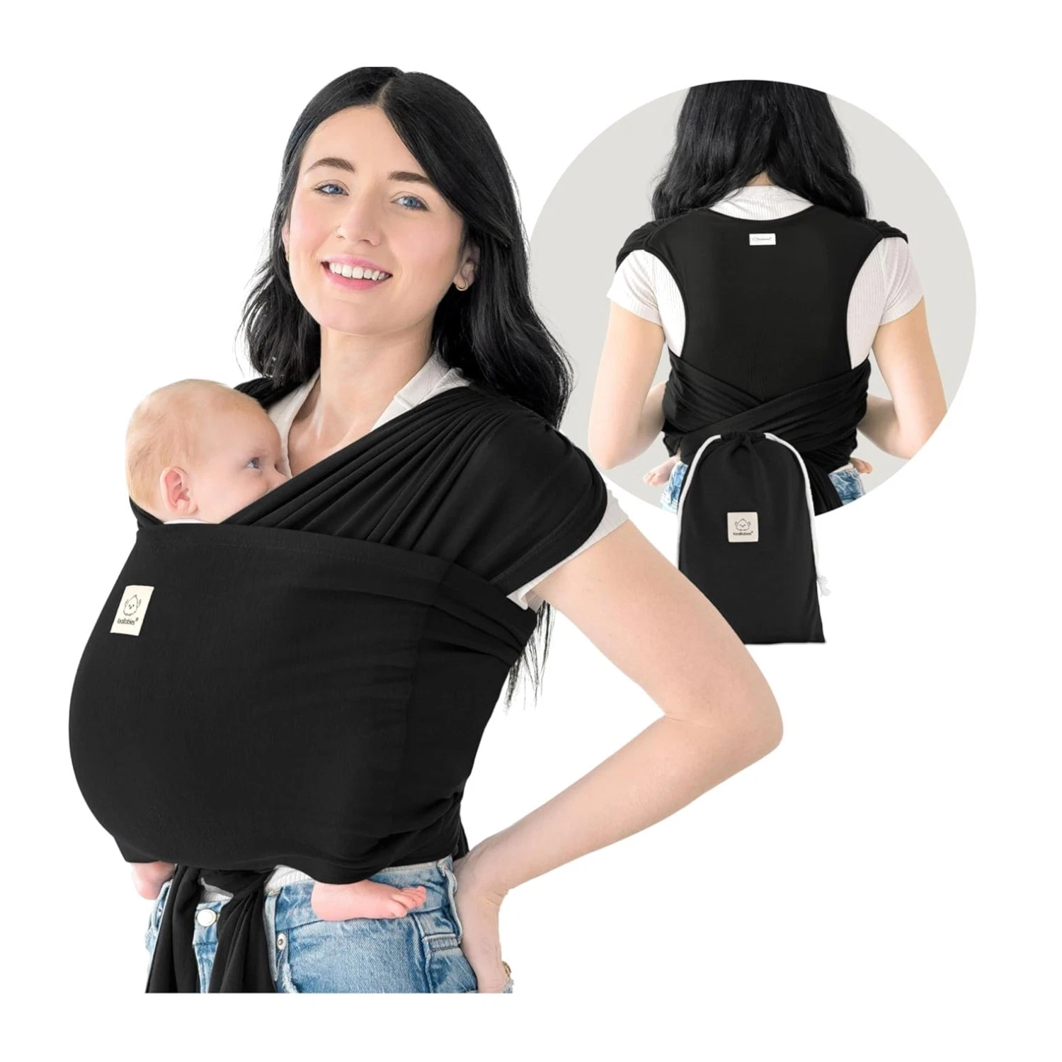 Adjustable Ring Sling Baby Carrier for Hands-Free Bonding