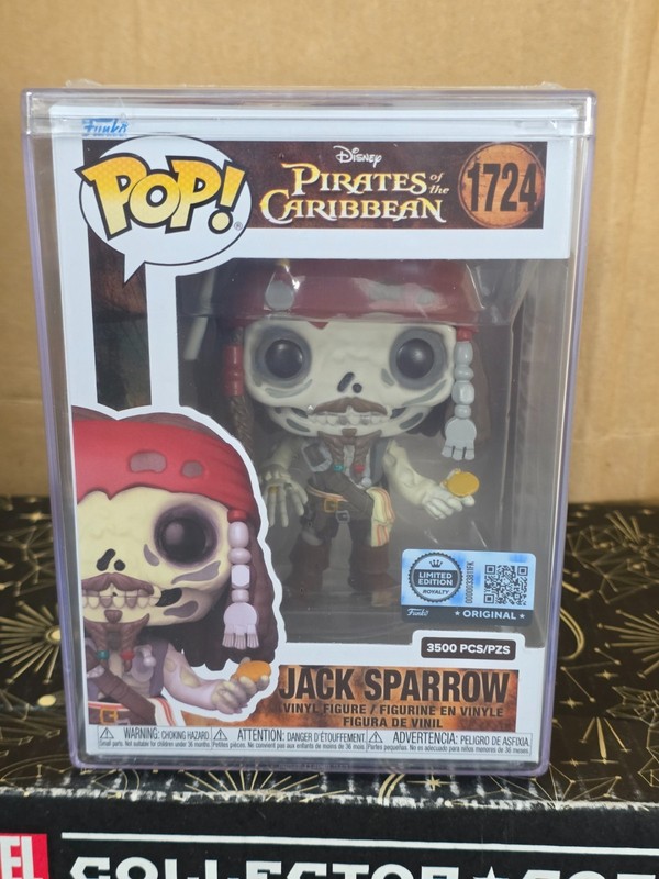 Funko Pop Vinyl - Disney #1724 Jack Sparrow Skeleton - New - SE - Ltd 3500 Pcs