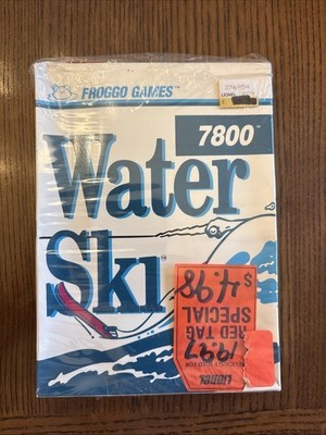 Atari 7800 - Water Ski - Partially Sealed. No manual - Box Is Beat But Intact!