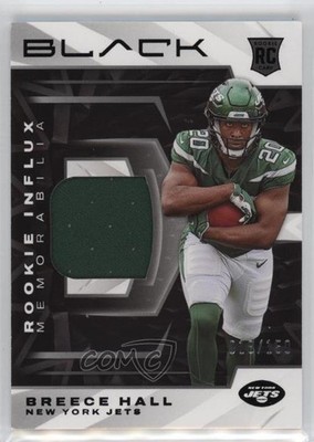 2022 Panini Black Rookie Influx Materials 18/150 Breece Hall #RIM-BHA RC us0