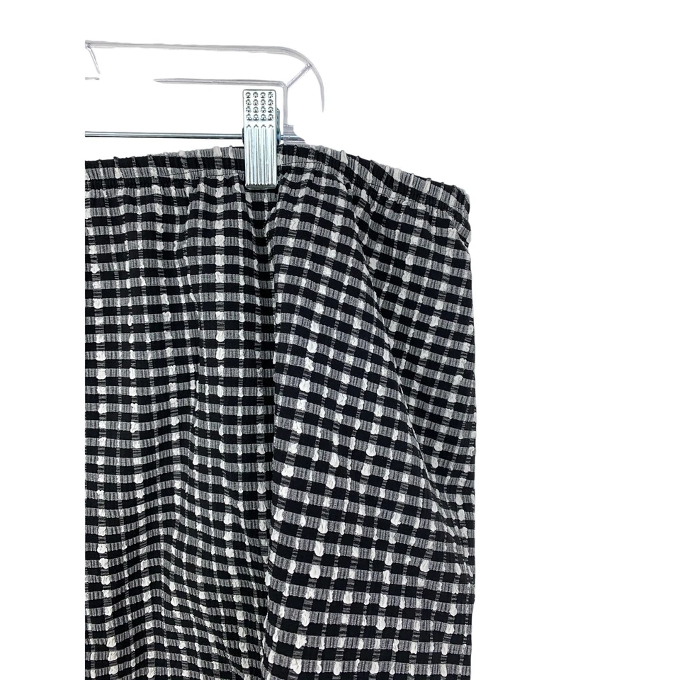 Lane Bryant Skirted Swimsuit Bottom Womens Sz 24 Black White Gingham Check - Image 2 of 4