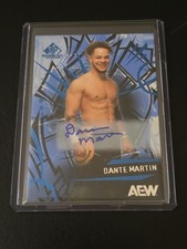 Dante Martin 2025 Upper Deck AEW SP Game Used Auto #28