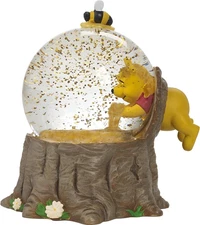 The Pooh Bear Musical Snow Globe, for The Love of Hunny - Resin/Glass - Collecti