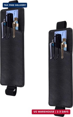 Wisdompro 2Pcs Elastic Pen Holder for Notebook, Journal Pencil Pouch
