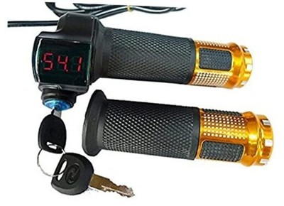 L-faster 24V/36V/48V Bike Throttle Grip Scooter Voltage Indicator Power Key