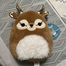 10” Squishmallow Kieli The Antelope Plush Stuffed Animal With Fur