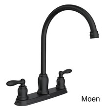 Moen Caldwell 87976BL High Arc Kitchen Faucet Matte BLACK Duralock Quick-Connect
