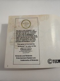 Notice  Nintendo Nes - NES - SHADOW WARRIORS ninja gaiden  - FRA