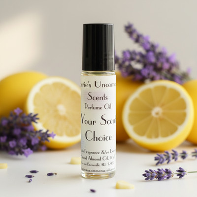 Lemon Lavender scented 10ml Roll on bottle PERFUME BODY OIL FRAGRANCE