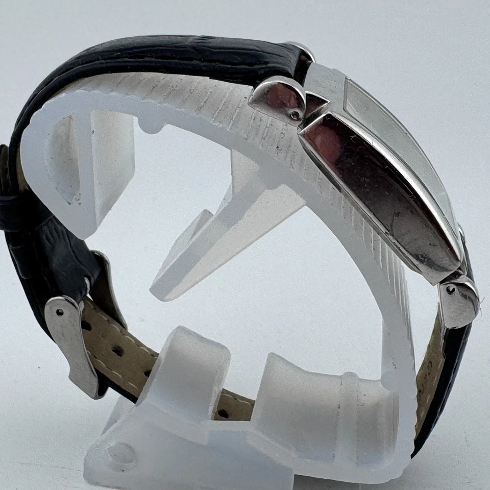 Reloj de Cuarzo Gossip Mujer Plateado Rectángulo Cuero Japón Analógico Batería Nueva Foto 3 de 4