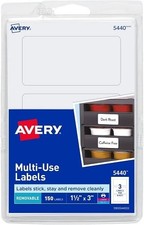 Avery Removable Print or Write Labels, 1.5 x ...