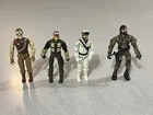 Vintage GI Joe Sgt Slaughter 1988 Hasbro Action Figure No Hat: Lot of 4 Figures