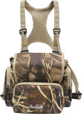 Binocular Chest Pack Harness Case with Rangefinder Pocket, Convenient Magnetic L