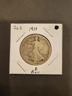 1917-D Walking Liberty Half Dollar Reverse Mint Mark Good Condition