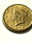 1852 D Liberty One Dollar Gold Coin