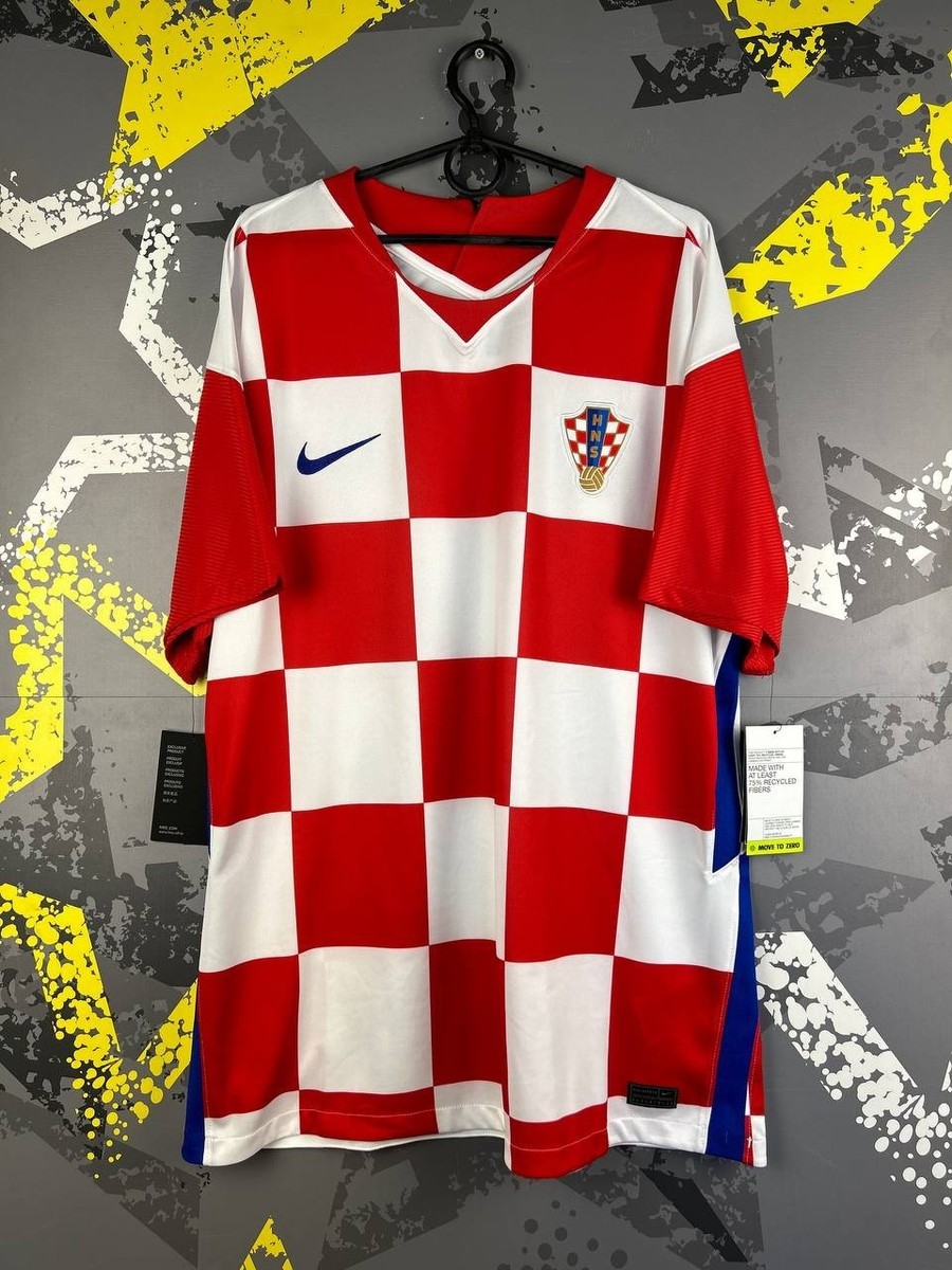 Croatia Jersey Home football Soccer shirt 2020 2021 Nike Men Size XL ig93 - Main Image