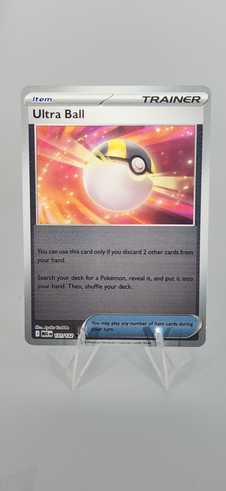2025 Pokemon Mega Evolution ULTRA BALL REVERSE HOLO NM 131/132