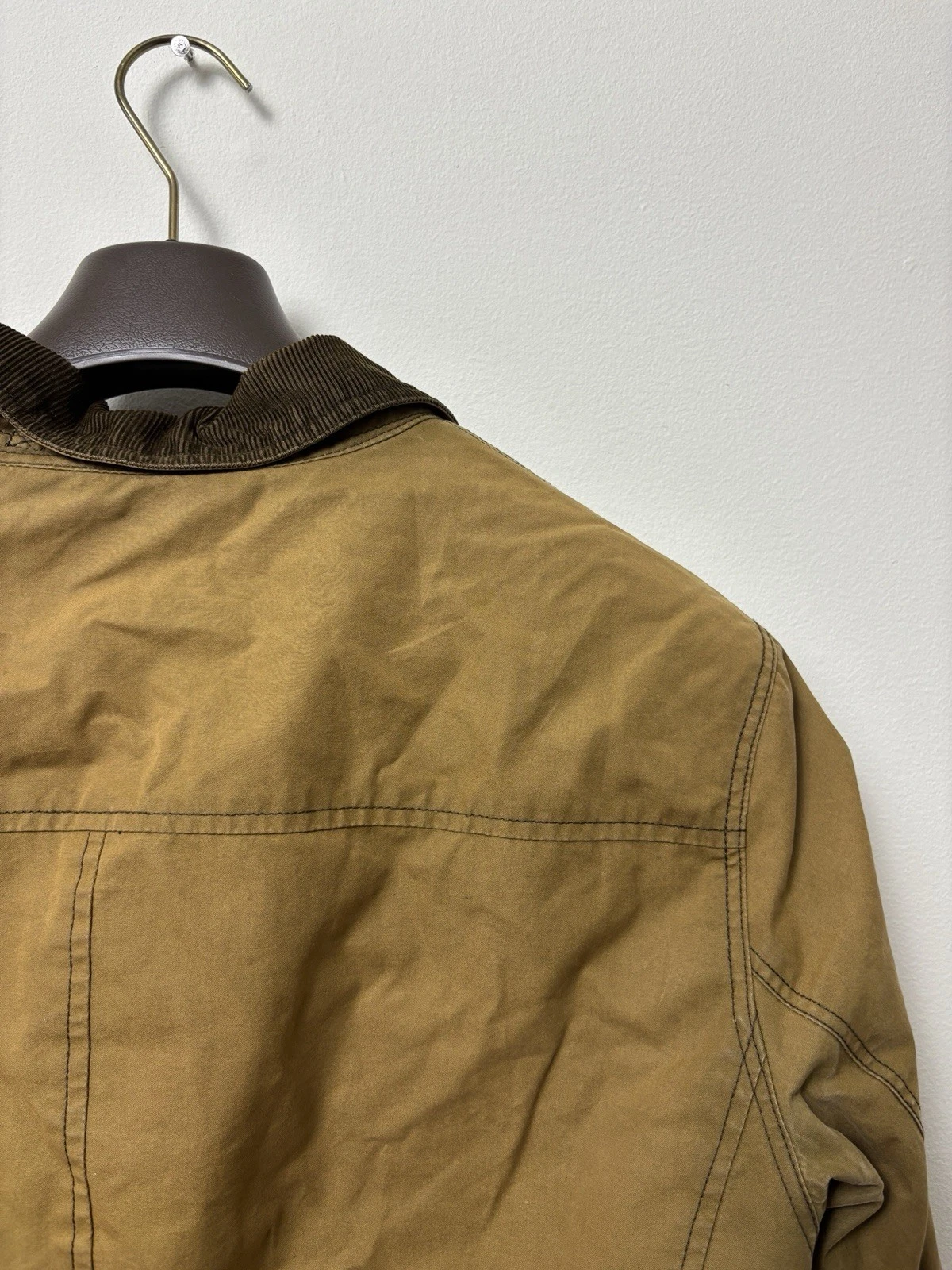 J Crew Jacket Mens M Brown Tan Woodland Military Field Barn Coat Lobster Fireman - product detail image 13