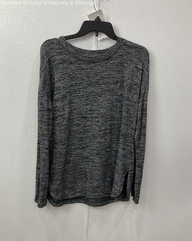 Banana Republic Men's Black Grain Long Sleeve Tee Size M