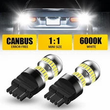 3157 3057 Reverse 144LED Backup Light Bulbs 6500K White/Amber/Red Plug&Play