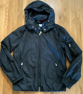 Peuterey Mahakali Hooded Jacket Black Nylon Tech Shell Full Zip Size L Italy