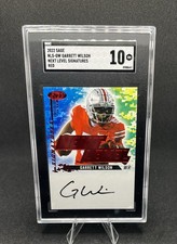 SAGE 2022 Next Level Signatures Red Garrett Wilson Autograph #NLS-GW SGC 10