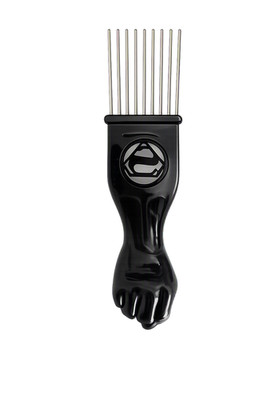 Vintage 1970's Afro Pick Black Power Peace Sign Comb Steel-Tooth
