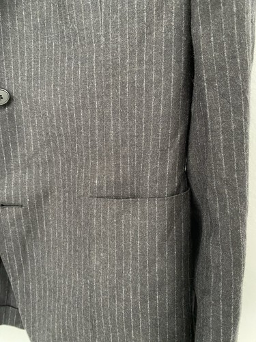 Lardini Single Breasted 3 Buttons Wool Blazer Size 52 gray - Picture 3 of 8