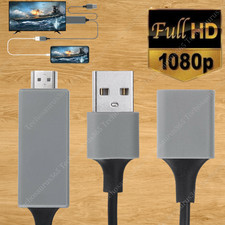 1080P HDMI Mirroring Cable Phone to TV HDTV Adapter Cord for iPhone iPad Android