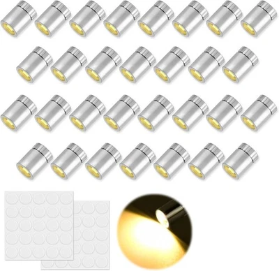 BRANDED 30pcs Miniature LED Lights with Batteries, Mini Small Tiny Light Included Micro