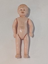Vintage Jointed Celluloid/Plastic 4 3/4" Doll Germany..Needs Cleaning