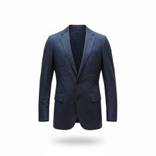 J Crew Ludlow Slim Fit Navy Wool Cotton Blend Blazer Jacket Moon Fabric Mens 36R