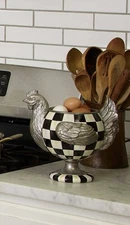 Mackenzie Childs Chicken Flower Pot