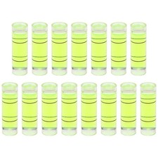 15pcs Small Cylindrical Bubble Level Vials PMMA Mini Horizontal 9.5x31mm