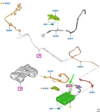 FORD FOCUS MK3 C346 Fuel Vapour System Connecting Hose Tube 1948333 NEW