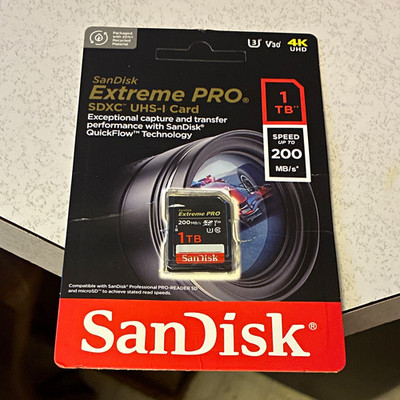 SanDisk Extreme PRO 1TB SDXC UHS-I U3 High Speed Memory Card