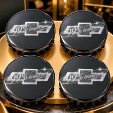 Gloss Black Wheel Center Caps For Chevy Silverado 1500 Tahoe Suburban 14-20 4pcs