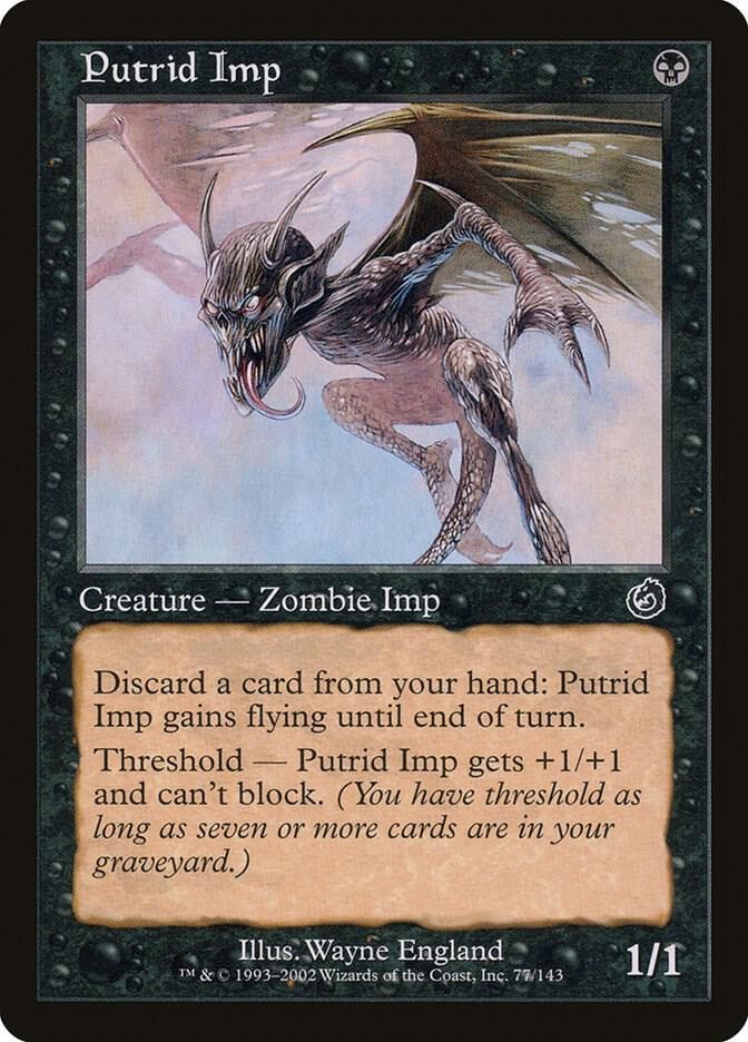 1x Putrid Imp - Torment LP - MTG