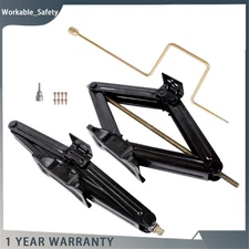 Set 2 RV Stabilizer Leveling Scissor Jacks 24" 5000lbs w/socket & hardware