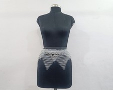 Medieval Aluminum Chainmail Skirt Lightweight Armor Women's Cosplay LARP Costume