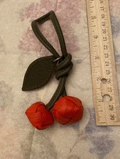 Gorgeous Handbag Hang Tag/Charm Olive Color Branch with Very Cute Berries New