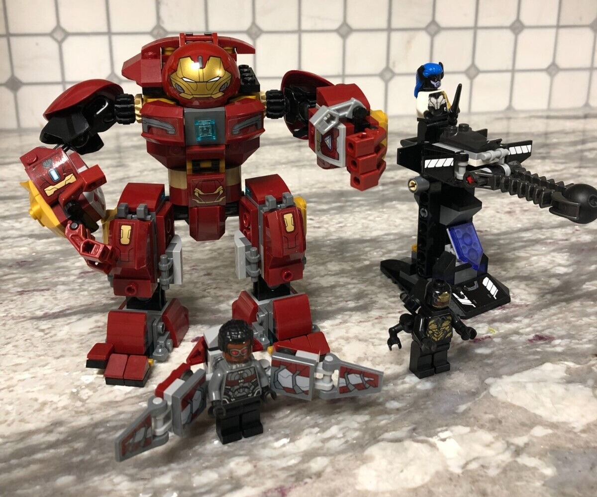 The Hulkbuster Smash-Up Lego set 76104 near complete with