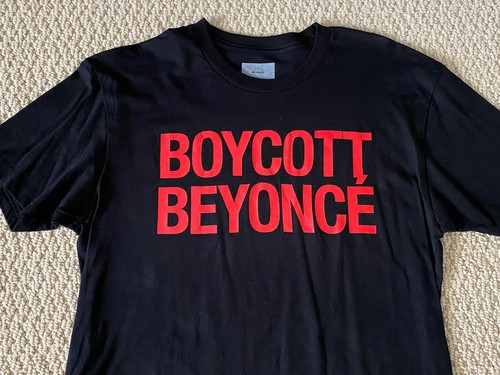 Neu offizielles Beyoncé Formation World Tour Merch Boykott schwarz rot T-Shirt Gr. M - Bild 9 von 12