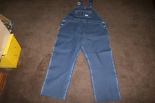 NOS vintage Roundhouse dark denim overalls made in the USA sz 52 x 30