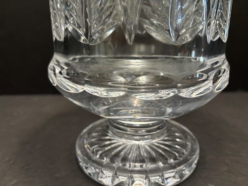 Tiffany & Co 8" CRYSTAL URN Palm & Fan Motif TFC33 Clear - Picture 7 of 10