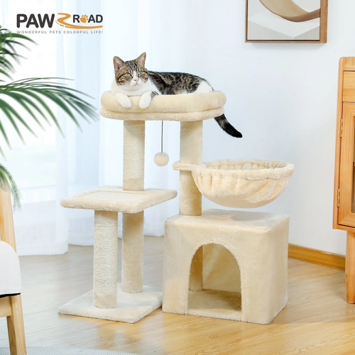 Cat Tree Tower Playing House Condo For Cats Activity Scratching Center Post - Picture 14 of 14