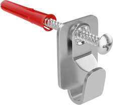 Heavy Duty Steel Safety Picture Frame/Mirror/Canvas Hooks with Screws and Plugs 