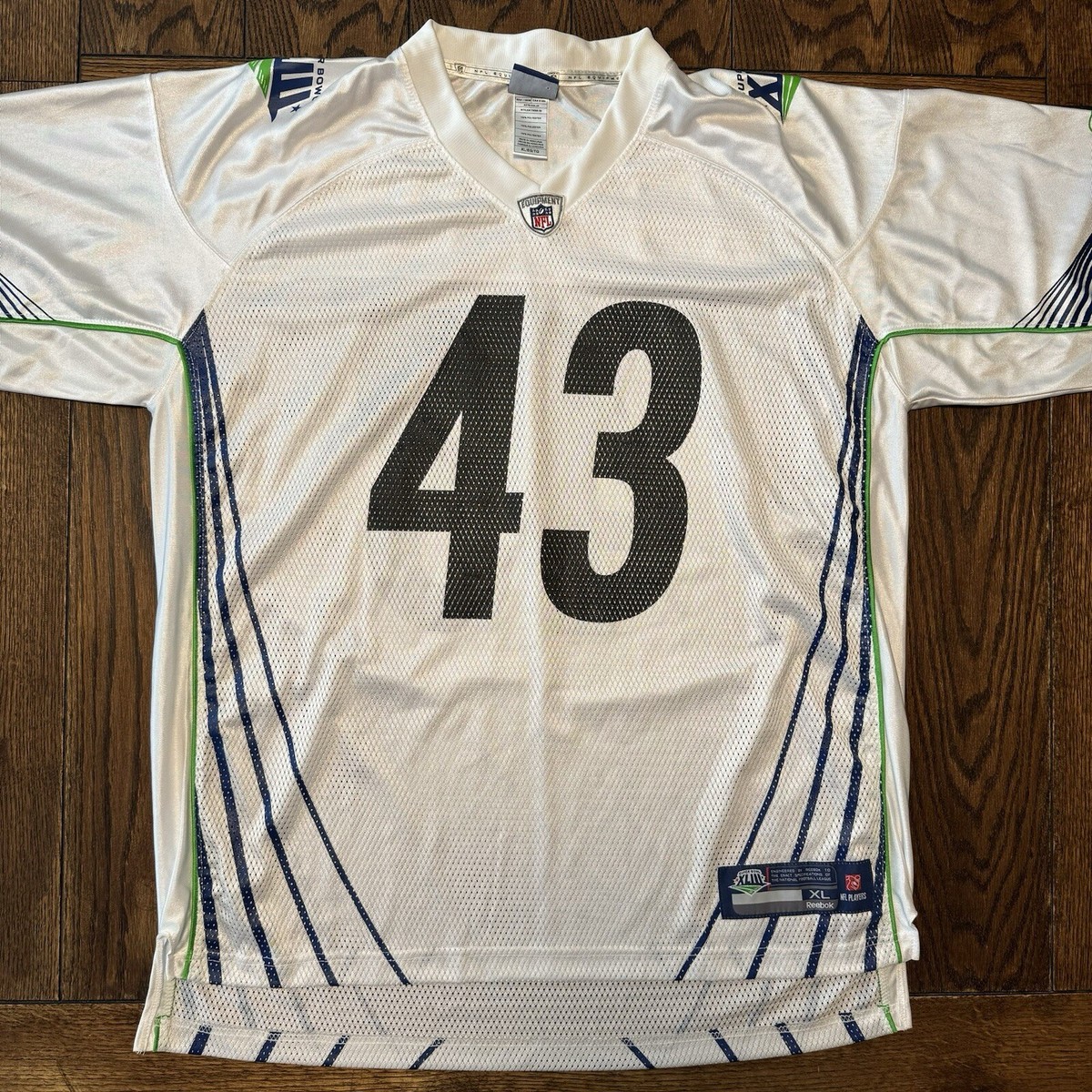 Maillot Rugby Proact US Toulouse Jules Julien XIII N°3 Blanc Taille L (porté)