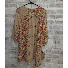 Delicate Floral Cover Up szS Lace Details Romantic Sheer